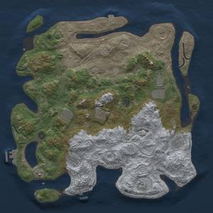 Thumbnail Rust Map: Procedural Map, Size: 4250, Seed: 739035463, 19 Monuments