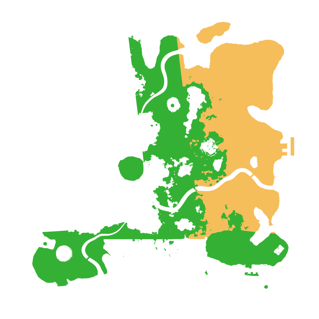 Biome Rust Map: Procedural Map, Size: 3500, Seed: 47587772