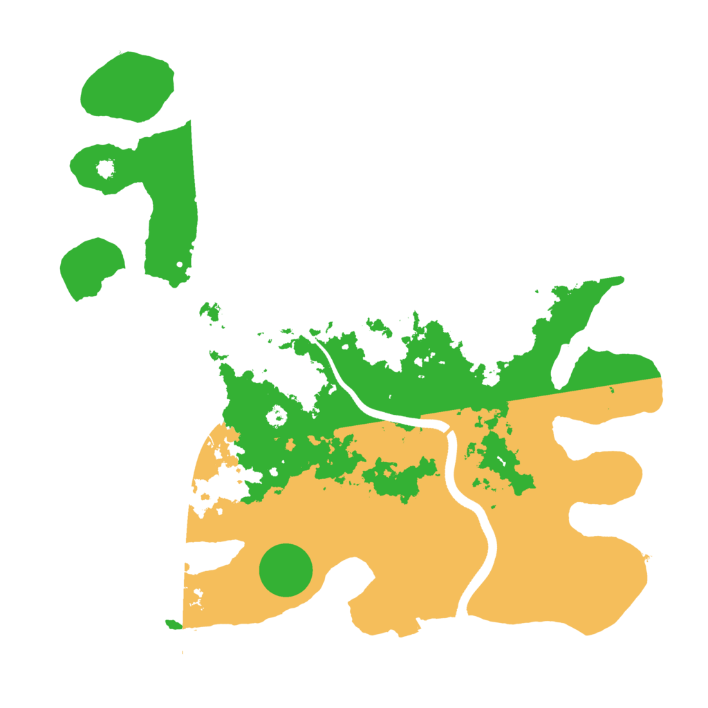 Biome Rust Map: Procedural Map, Size: 3500, Seed: 66870535