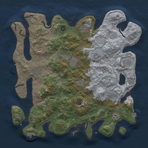 Thumbnail Rust Map: Procedural Map, Size: 4000, Seed: 1572651837, 19 Monuments