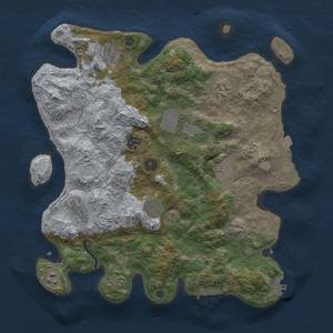 Thumbnail Rust Map: Procedural Map, Size: 3750, Seed: 542737992, 17 Monuments