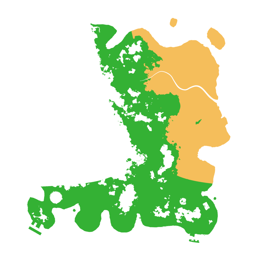 Biome Rust Map: Procedural Map, Size: 3750, Seed: 542737992