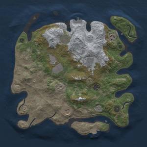 Thumbnail Rust Map: Procedural Map, Size: 3500, Seed: 4461893, 15 Monuments