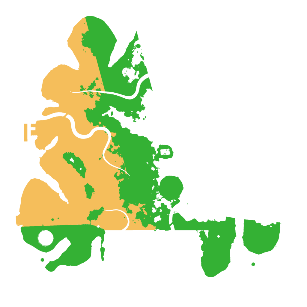 Biome Rust Map: Procedural Map, Size: 3500, Seed: 62706263
