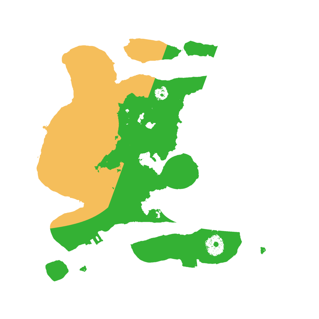 Biome Rust Map: Procedural Map, Size: 2500, Seed: 10684892