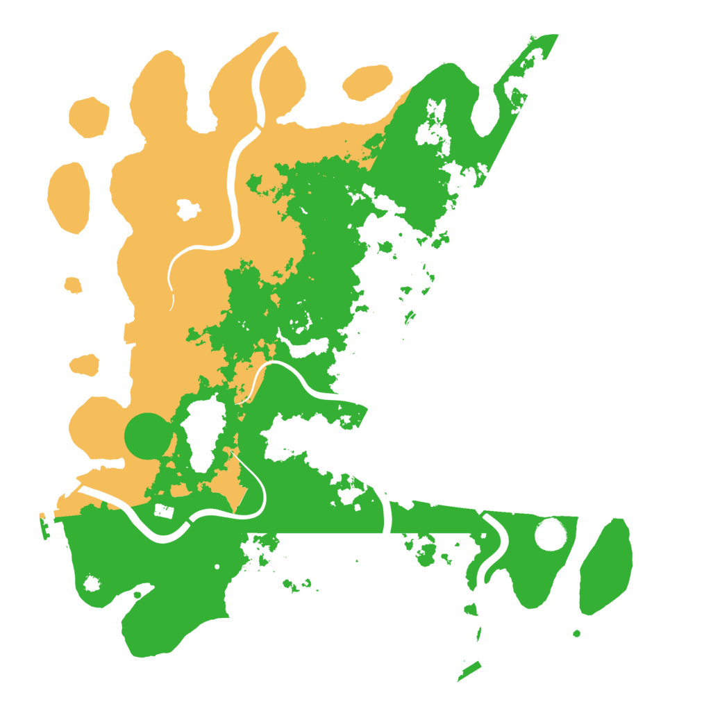 Biome Rust Map: Procedural Map, Size: 4000, Seed: 6975