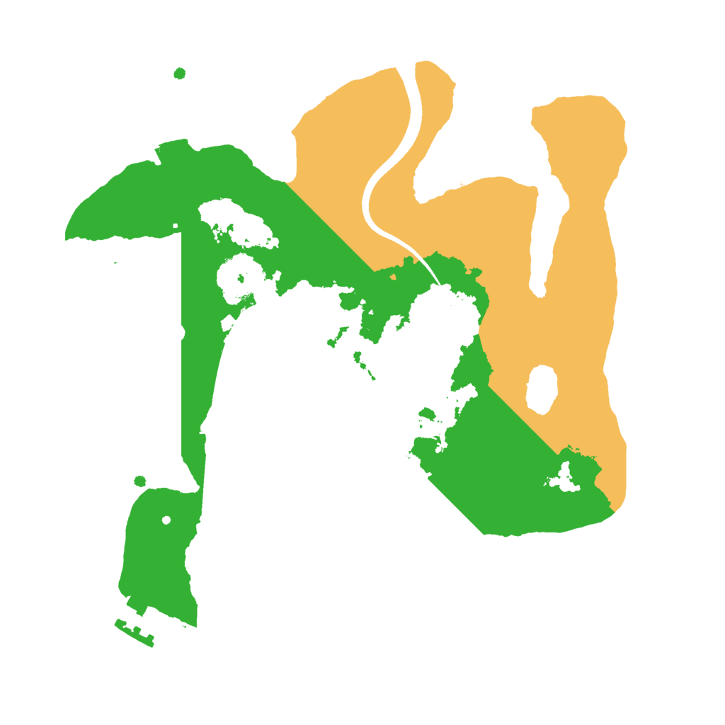 Biome Rust Map: Procedural Map, Size: 2500, Seed: 605619770