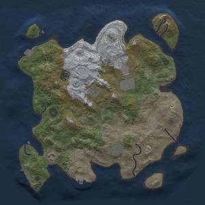 Thumbnail Rust Map: Procedural Map, Size: 3500, Seed: 457704679, 13 Monuments