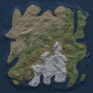 Thumbnail Rust Map: Procedural Map, Size: 4000, Seed: 2062394095, 17 Monuments