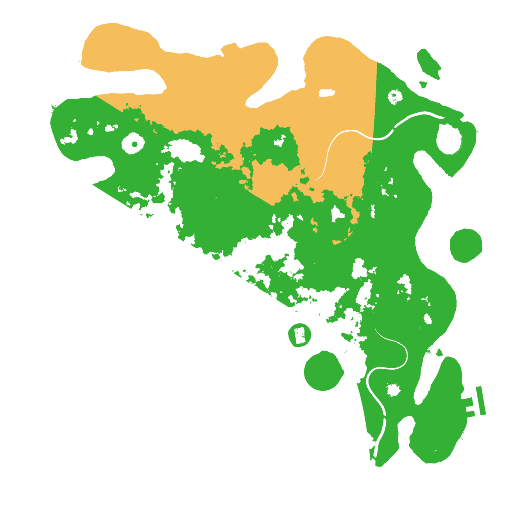 Biome Rust Map: Procedural Map, Size: 3600, Seed: 1304503597