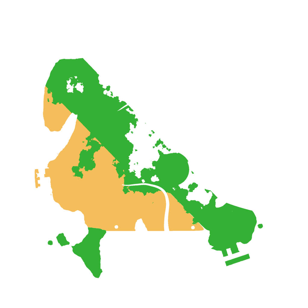Biome Rust Map: Procedural Map, Size: 2500, Seed: 3444341