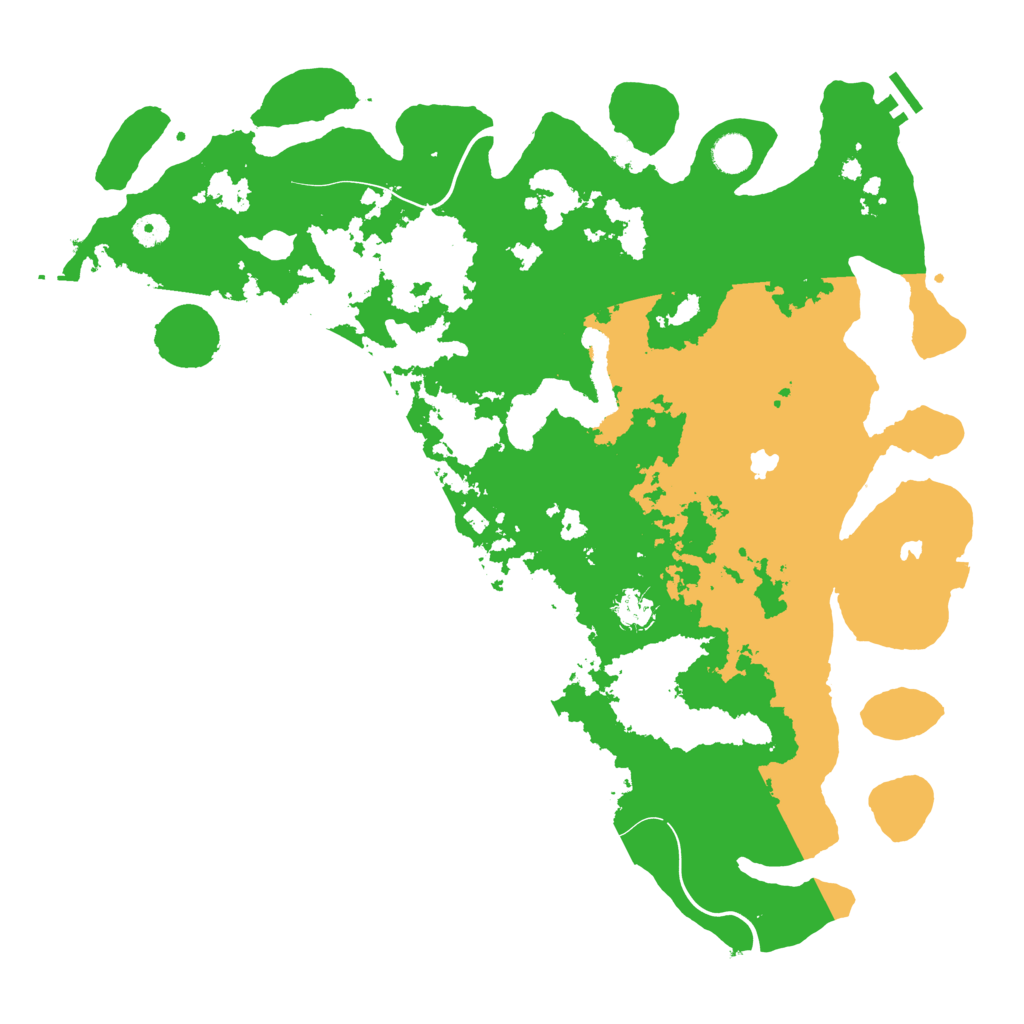 Biome Rust Map: Procedural Map, Size: 4500, Seed: 2127365375
