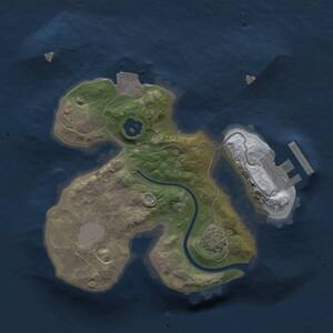 Thumbnail Rust Map: Procedural Map, Size: 1800, Seed: 575245924, 3 Monuments