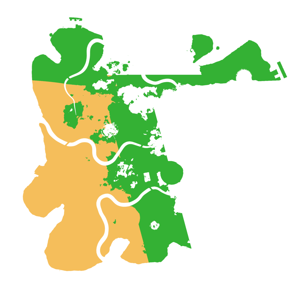 Biome Rust Map: Procedural Map, Size: 3500, Seed: 843219730