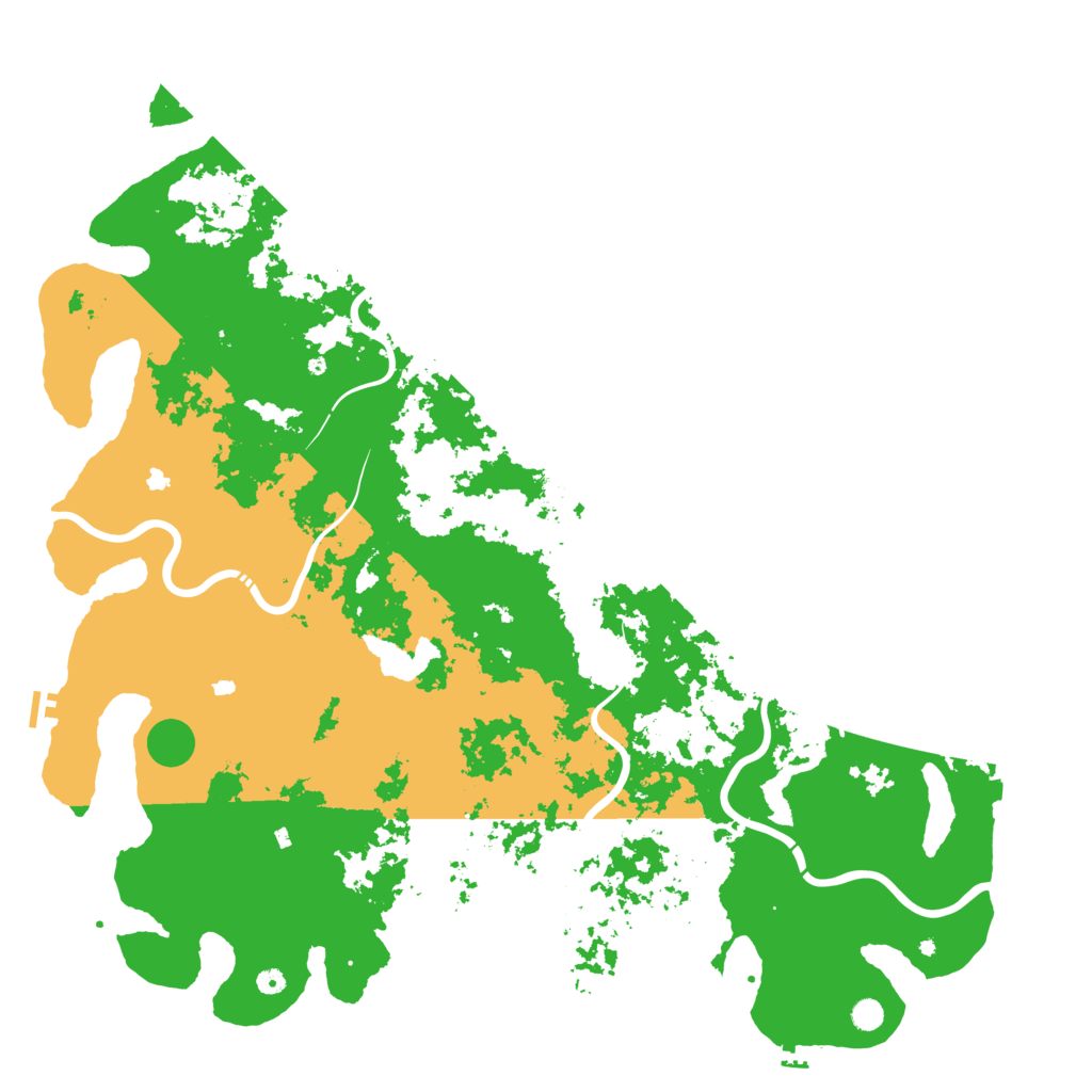 Biome Rust Map: Procedural Map, Size: 6000, Seed: 1228185166