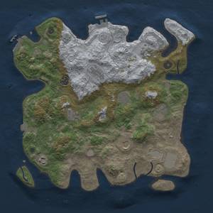 Thumbnail Rust Map: Procedural Map, Size: 3750, Seed: 1234321, 18 Monuments