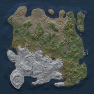 Thumbnail Rust Map: Procedural Map, Size: 4250, Seed: 2004445409, 19 Monuments