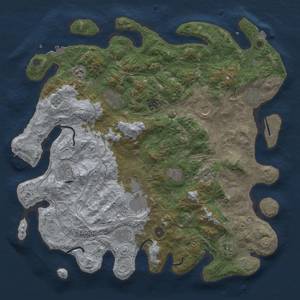 Thumbnail Rust Map: Procedural Map, Size: 4500, Seed: 1948494663, 19 Monuments