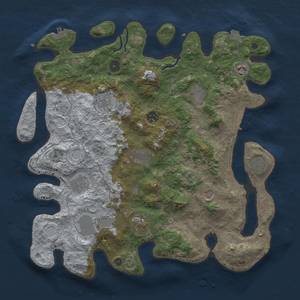 Thumbnail Rust Map: Procedural Map, Size: 4000, Seed: 654287407, 19 Monuments