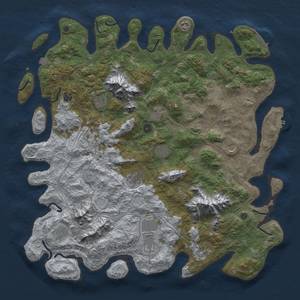 Thumbnail Rust Map: Procedural Map, Size: 5000, Seed: 246013220, 19 Monuments