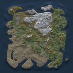 Thumbnail Rust Map: Procedural Map, Size: 4000, Seed: 446543354, 18 Monuments