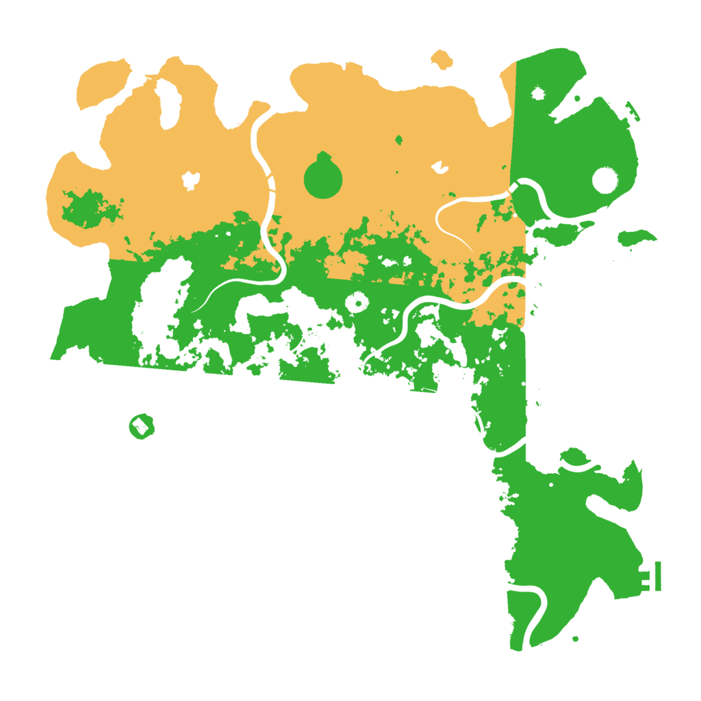 Biome Rust Map: Procedural Map, Size: 4800, Seed: 32576143