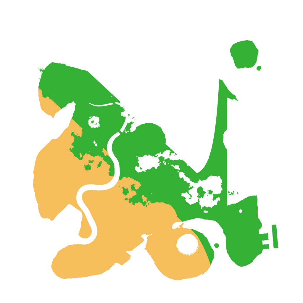 Biome Rust Map: Procedural Map, Size: 2600, Seed: 66559355