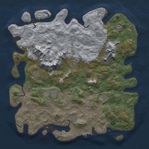 Thumbnail Rust Map: Procedural Map, Size: 5000, Seed: 1223123, 19 Monuments