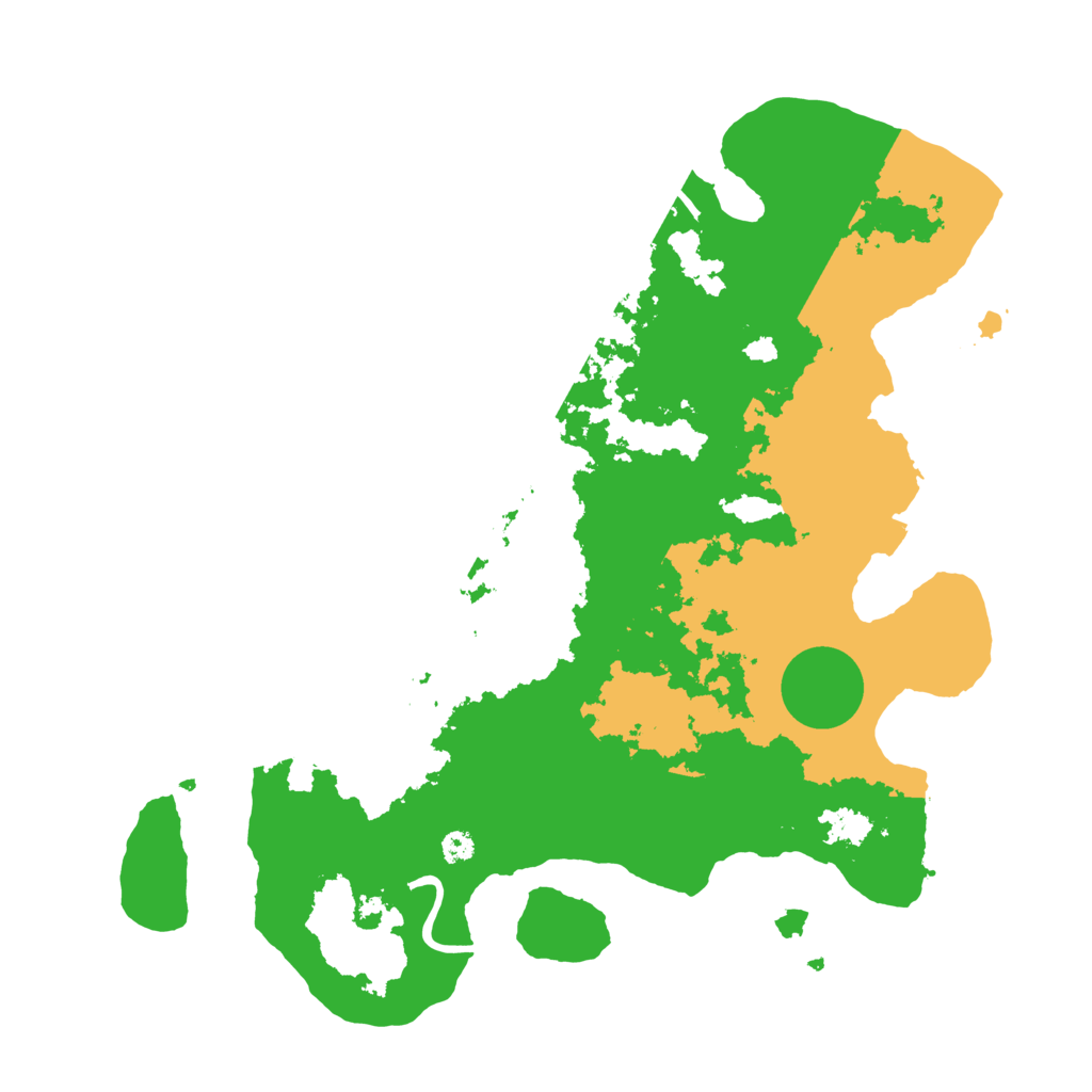 Biome Rust Map: Procedural Map, Size: 3500, Seed: 123184534