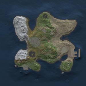 Thumbnail Rust Map: Procedural Map, Size: 2000, Seed: 1020584851, 6 Monuments