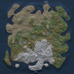 Thumbnail Rust Map: Procedural Map, Size: 4500, Seed: 908743473, 19 Monuments