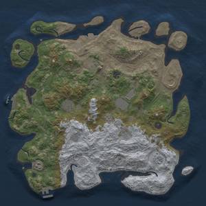 Thumbnail Rust Map: Procedural Map, Size: 4250, Seed: 385961903, 18 Monuments