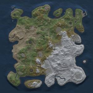 Thumbnail Rust Map: Procedural Map, Size: 4000, Seed: 175484, 18 Monuments