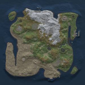 Thumbnail Rust Map: Procedural Map, Size: 3300, Seed: 1977633874, 16 Monuments