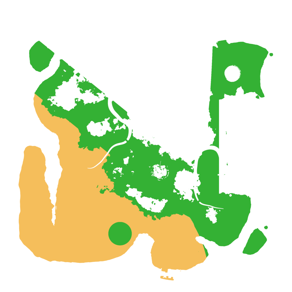 Biome Rust Map: Procedural Map, Size: 3300, Seed: 1977633874