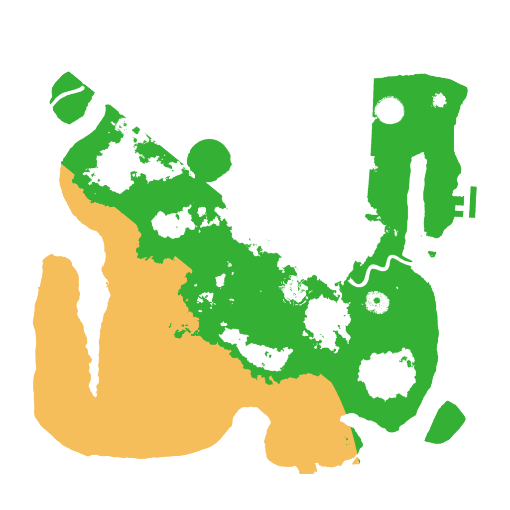 Biome Rust Map: Procedural Map, Size: 3300, Seed: 1977633874