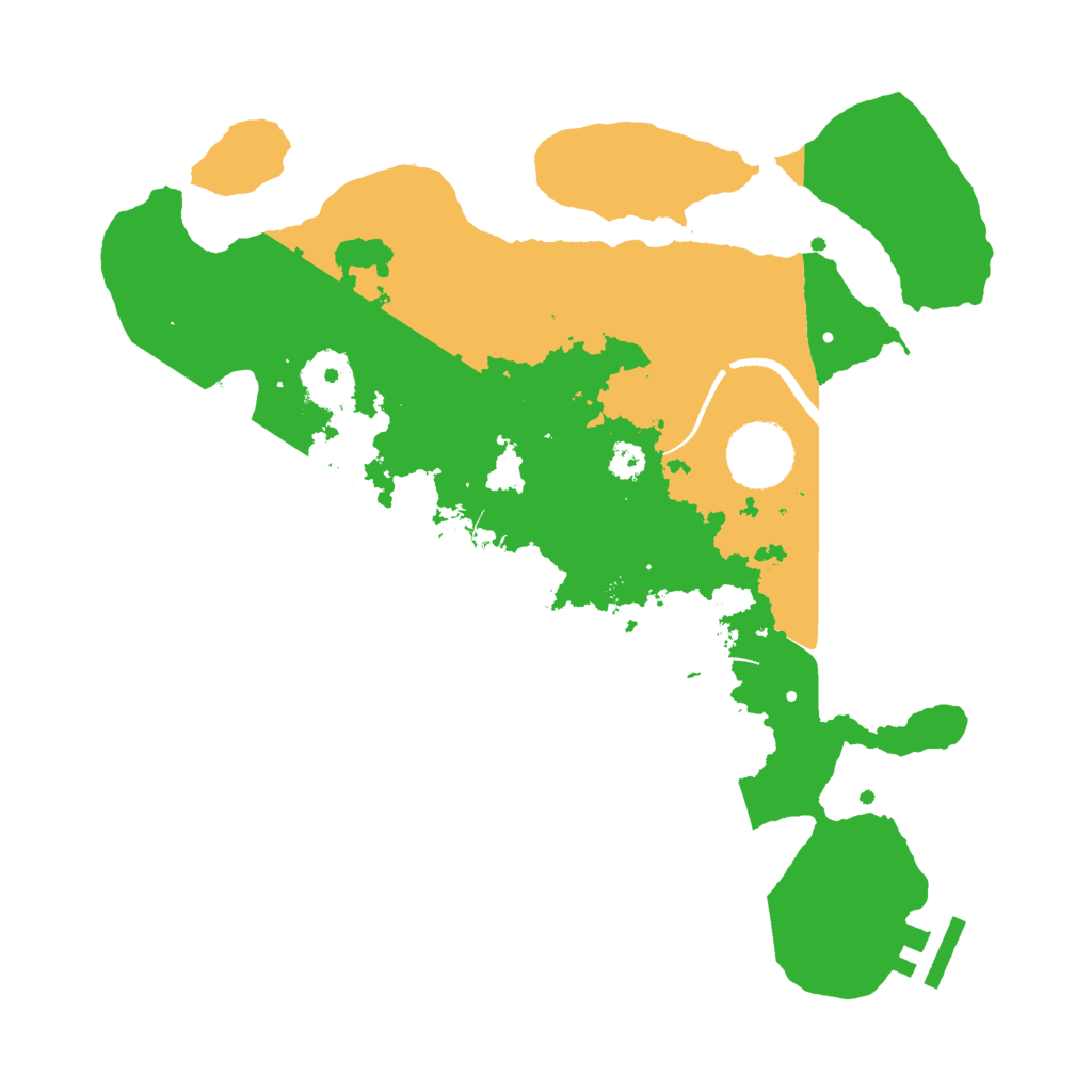 Biome Rust Map: Procedural Map, Size: 3000, Seed: 20227