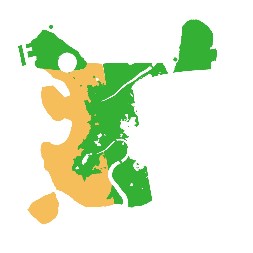 Biome Rust Map: Procedural Map, Size: 2500, Seed: 5233