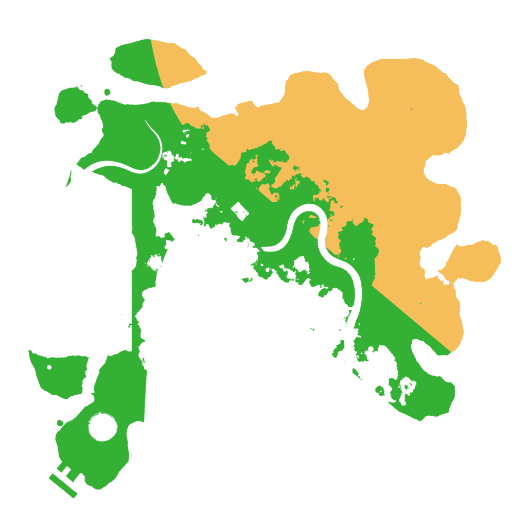 Biome Rust Map: Procedural Map, Size: 3300, Seed: 173506519