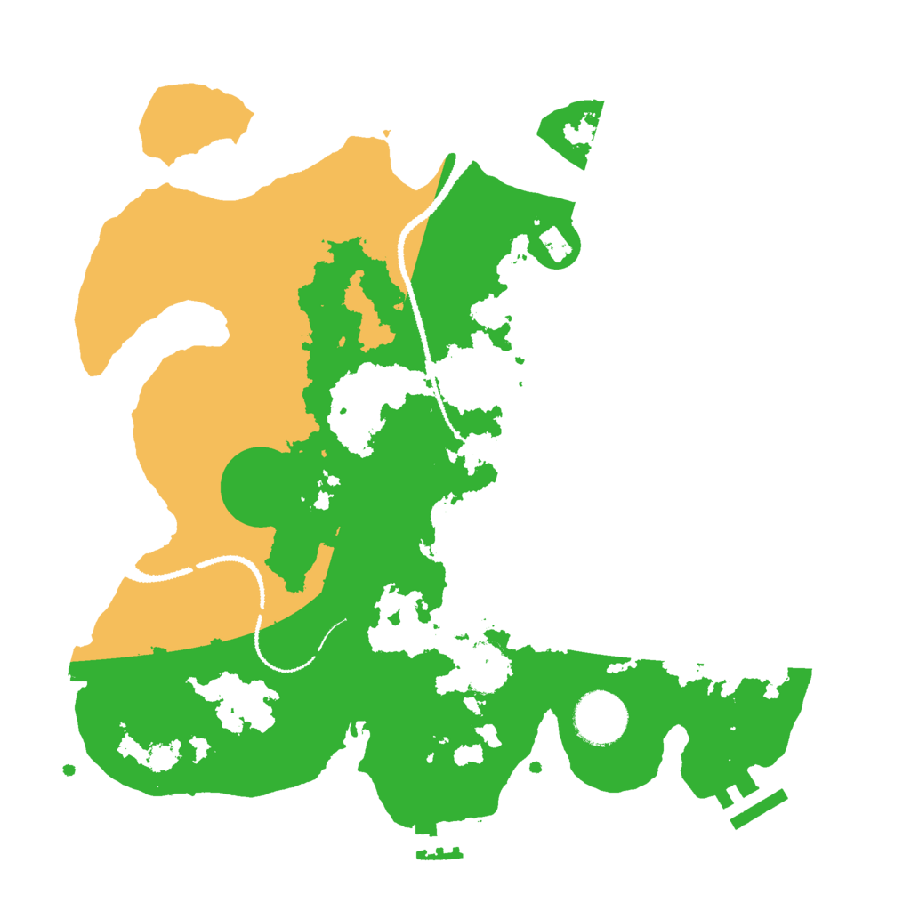 Biome Rust Map: Procedural Map, Size: 3000, Seed: 27660