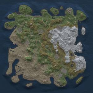 Thumbnail Rust Map: Procedural Map, Size: 4200, Seed: 210320245, 19 Monuments