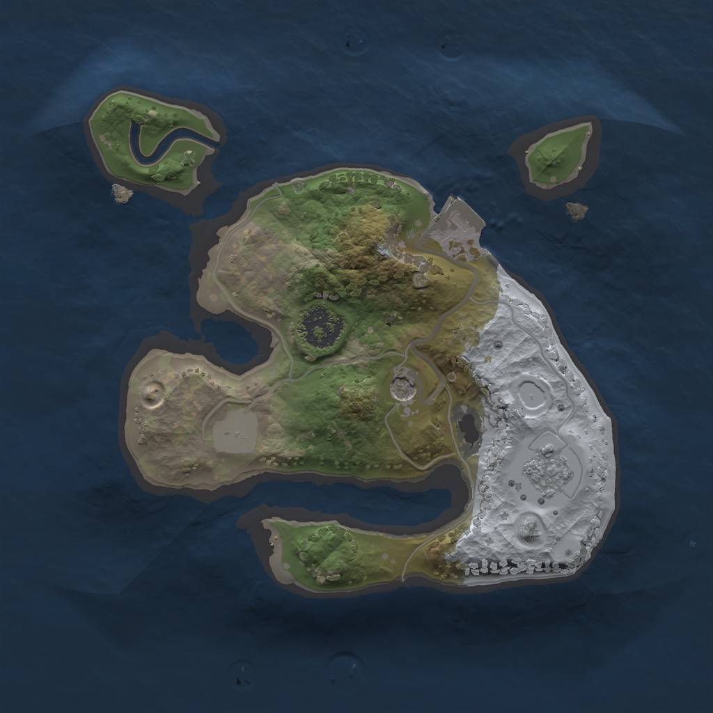 Rust Map: Procedural Map, Size: 1800, Seed: 334504996, 5 Monuments