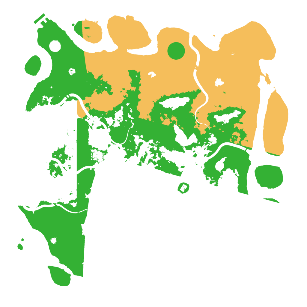 Biome Rust Map: Procedural Map, Size: 4650, Seed: 7012023