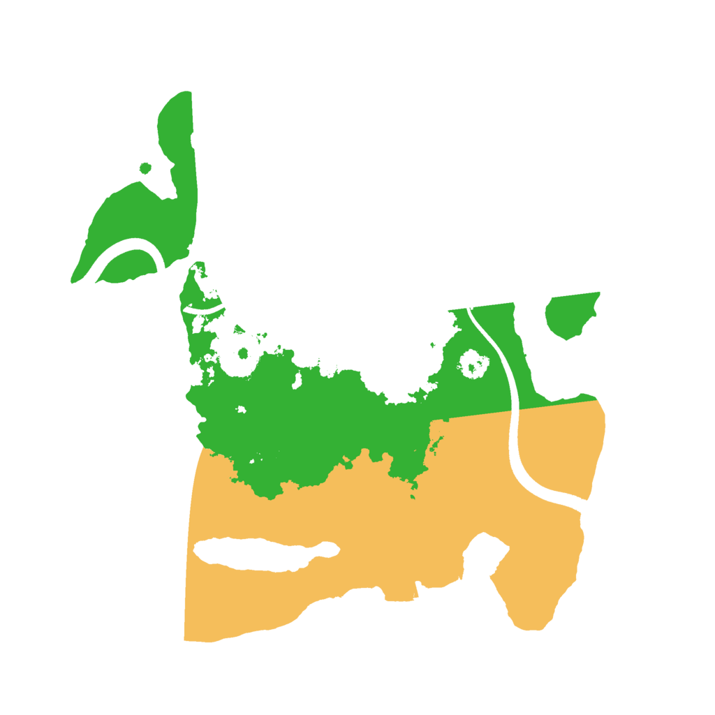 Biome Rust Map: Procedural Map, Size: 2500, Seed: 592738014
