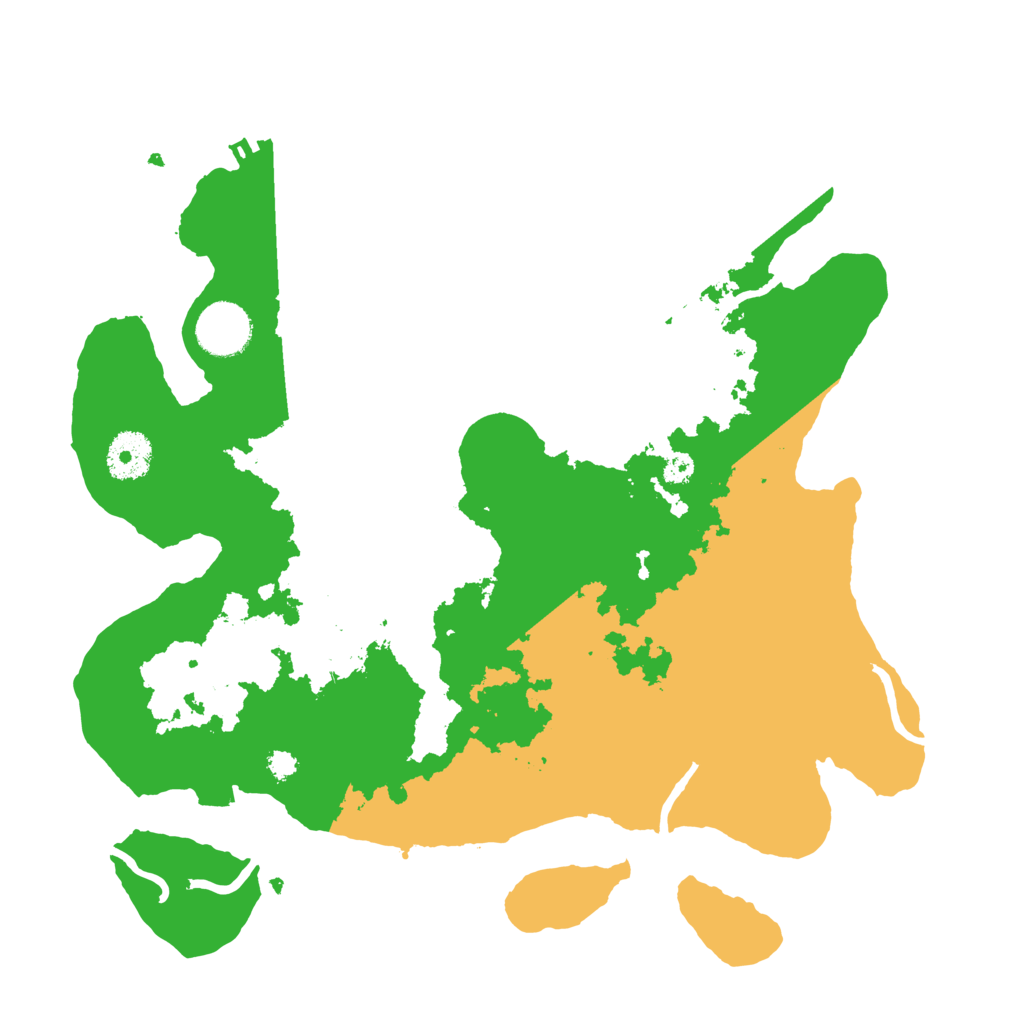 Biome Rust Map: Procedural Map, Size: 3300, Seed: 129451799