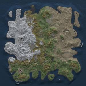 Thumbnail Rust Map: Procedural Map, Size: 4300, Seed: 7879820, 19 Monuments