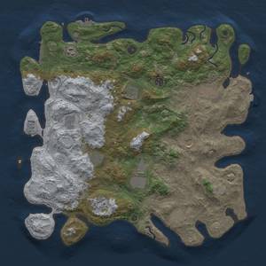 Thumbnail Rust Map: Procedural Map, Size: 4500, Seed: 1477541151, 19 Monuments