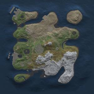 Thumbnail Rust Map: Procedural Map, Size: 2450, Seed: 1734289742, 9 Monuments