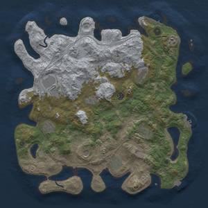 Thumbnail Rust Map: Procedural Map, Size: 4250, Seed: 2101588593, 19 Monuments