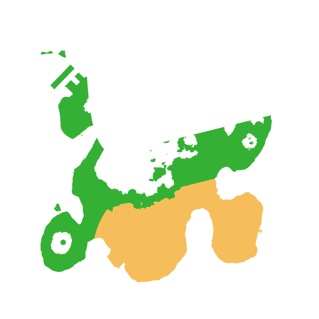 Biome Rust Map: Procedural Map, Size: 2222, Seed: 1
